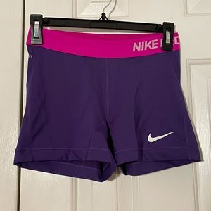 Nike Pro Compression Shorts 3”: Purple